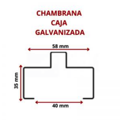 CHAMBRANA CAJA GALVANIZADA